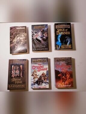 R.A. Salvatore Forgotten Realms Paperback Book - Set Of 6